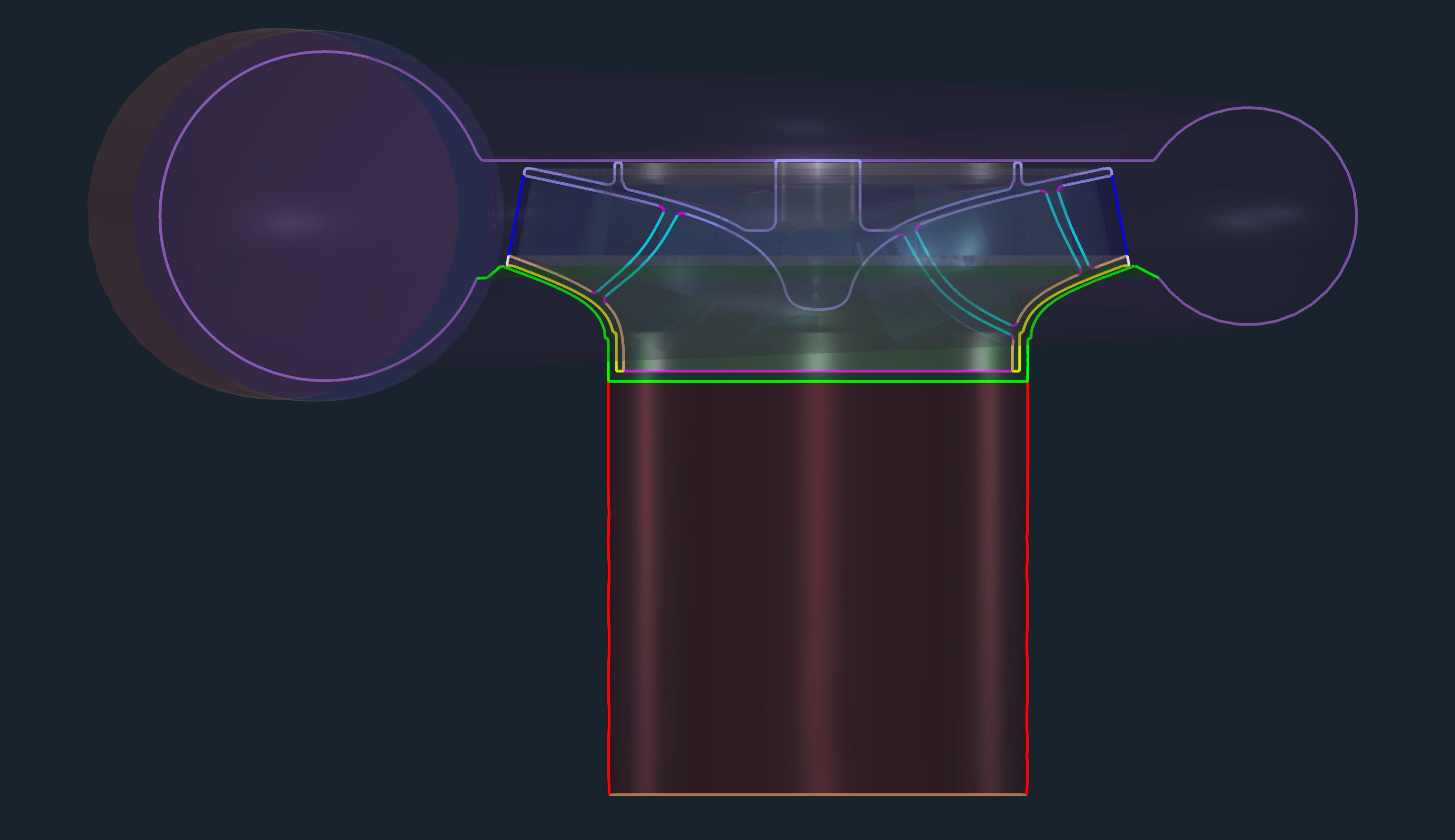 TCAE Centrifugal Pump meridional view