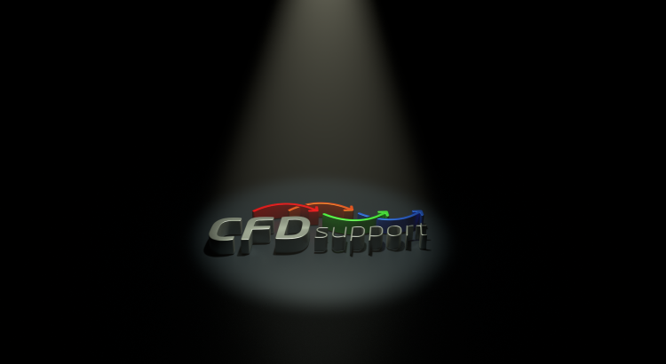 CFDSUPPORT 3D LOGO 8 cut