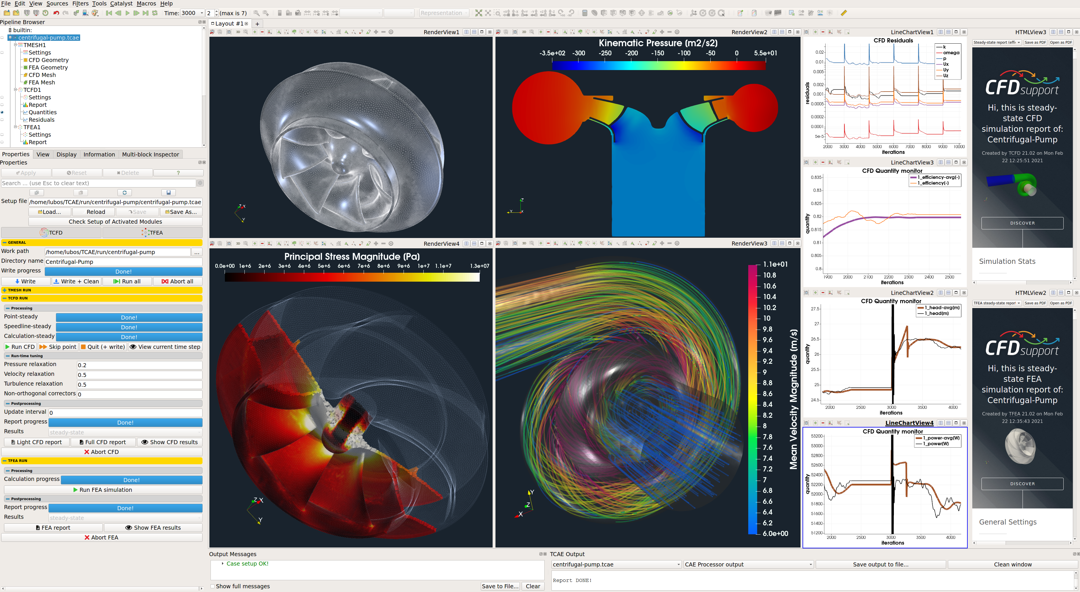 TCAE 21.02 Centrifugal Pump GUI