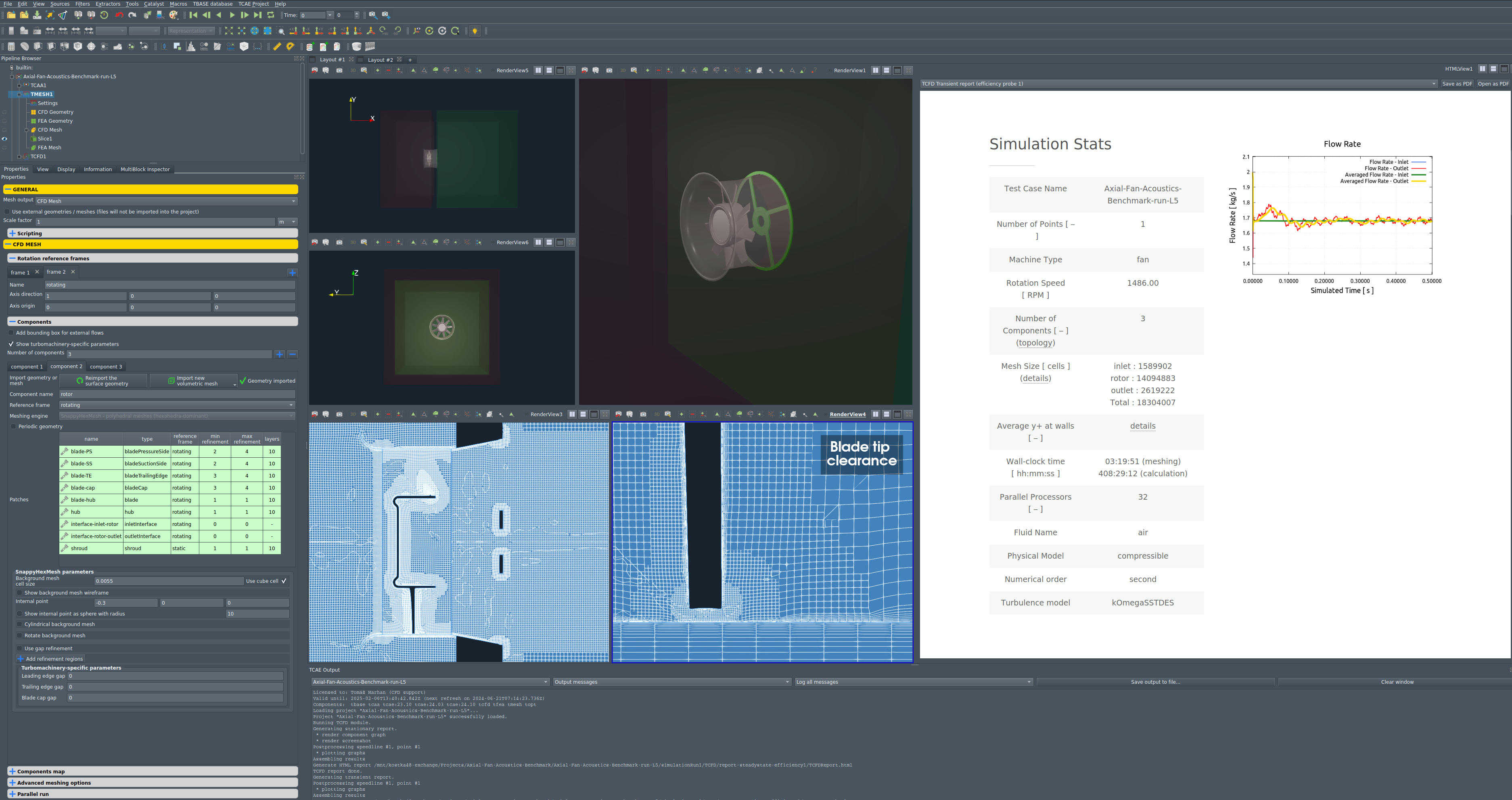 Axial fan GUI TMESH view