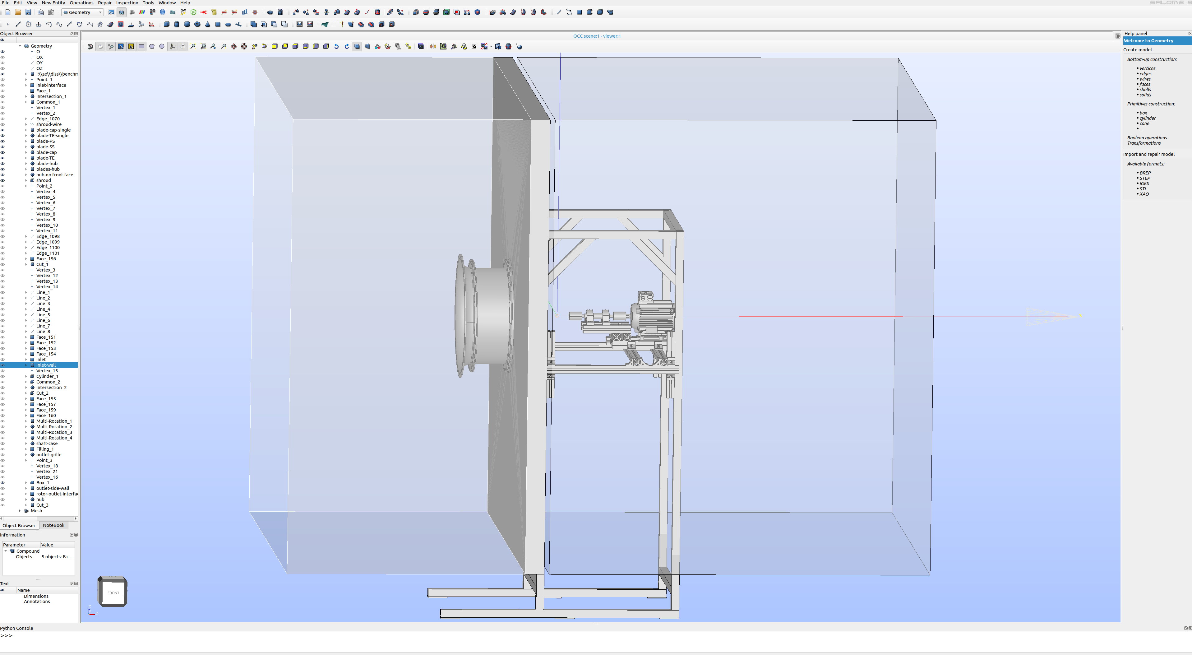 Axial fan orig CAD model view3