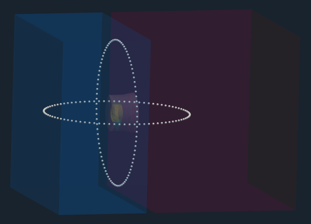 axial fan acoustics benchmark polar plots positions general view