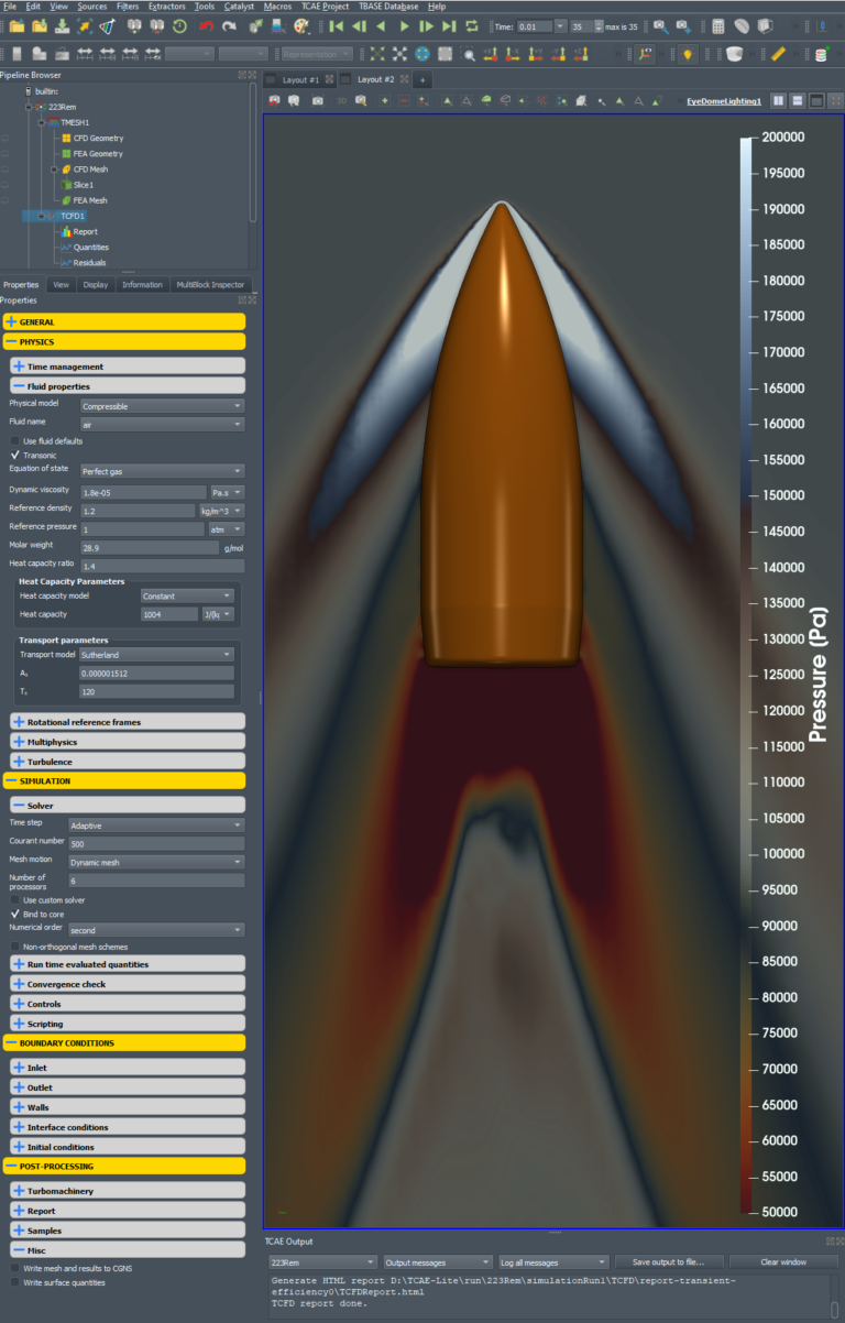 TCAE 24.10 interface 223Rem vertical